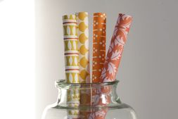 Patterned Papers in Yellow and Orange