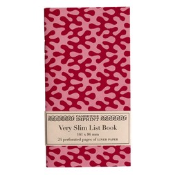 Very Slim List Book Kelp Raspberry Ripple