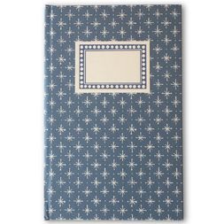 Hardback Notebook Little Stars Faded Denim