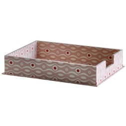 Small Letter Tray Persephone Pink and Raspberry