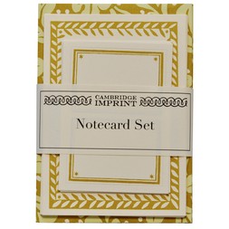 Set of Notecards and Envelopes Quercus Sap Green