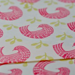 Printing Block Large Patterned Bird