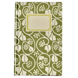 Hardback Notebook Small Ivy Stripe Sage Green