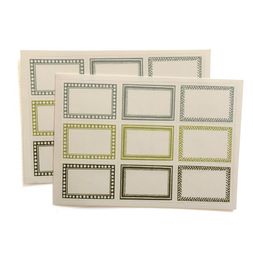 18 Small Self-Adhesive Labels Green