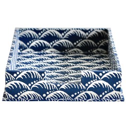 Small Letter Tray Wave Indigo