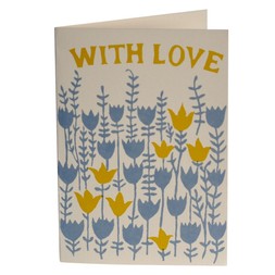 With Love Flowers Card