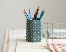 Pencil Pot Little Stars Petrol