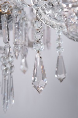 2.Pair of antique crystal chandeliers gbp24,000.00
