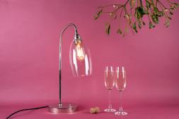 Christmas gift guide | Adjustable table lamp with clear Upton shade
