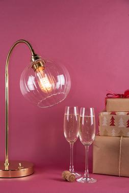 Christmas gift guide | Adjustable table lamp with ribbed Hereford shade