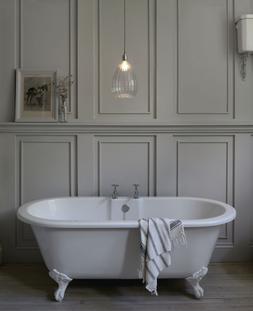 Fritz Fryer Ribbed Wellington Bathroom Pendant Light