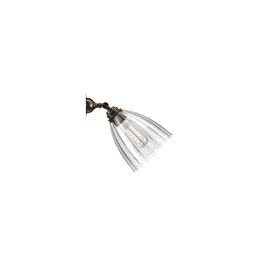 RIBBED GLASS LEDBURY ADJUSTABLE SPOTLIGHT