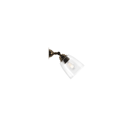 CLEAR GLASS PIXLEY ADJUSTABLE SPOTLIGHT