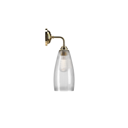 Upton Clear Contemporary Wall Light