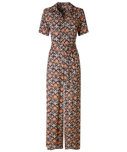 WM030A Josie Short Sleeve Zip Front Jumpsuit £50
