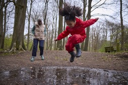 Kids' Puddle IV Waterproof Puddle Suit £30 & Women's Kelse Bodywarmer | Taupe Beige £70