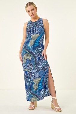 Roman Petite Twist Back Maxi Dress