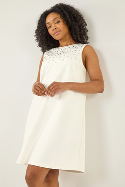 Petite Embellished Mini Dress