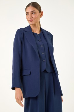 Roman Navy Lightweight Relaxed Blazer