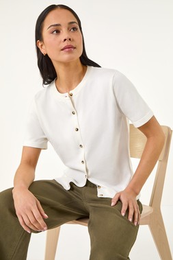 Roman Petite Button Up Cardigan
