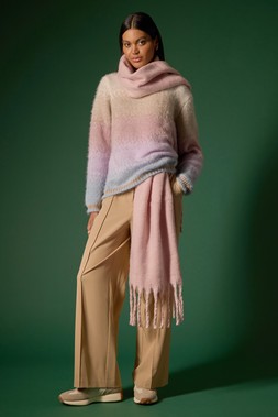 Roman Neutral Ombre Tinsel Knit Jumper