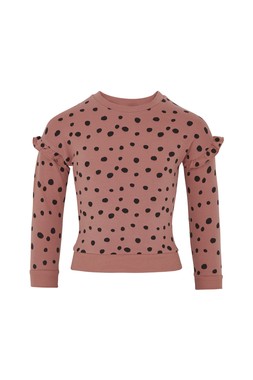 TK Maxx - Kids - Pink Jumper with Black Dots - &pound;7.99 (RRP &pound;16.00)