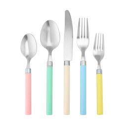 PASTEL DINING 20pcspastelcolourscutleryset 14.99