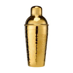 TROPICANA JUNGLE hammered gold cocktail shaker