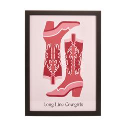 Beauty Long Live Cowgirl Framed Print £19.99