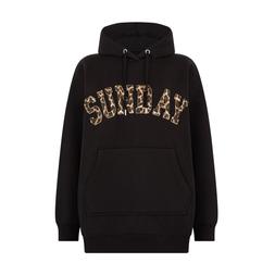 Black SUNDAY graphic hoodie £19.99
