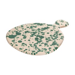 Colourful Cream And Green Speckled Platter £5.99