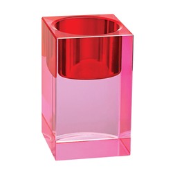Colourful Pink&RedBlockCandleHolder £3.99