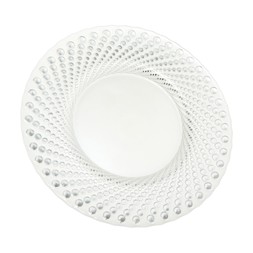 Geo-digital silverDottedChargerPlate £7.99