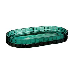 glam darkGreenGlassTray £9.99