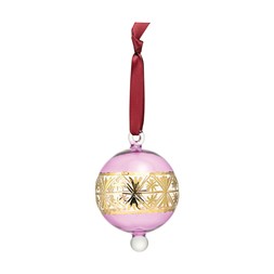 glam purple&goldGlassBauble £3.99