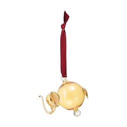 Jungle goldElephantGlassBauble £4.99