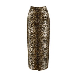 Leopard denim midi skirt £19.99