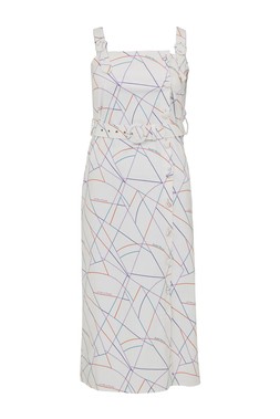 Tk Maxx - Gold Label White Pattern Dress &pound;129.99 (RRP &pound;370)