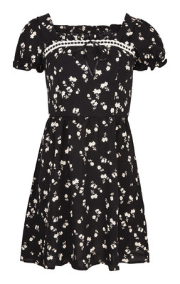 Tk Maxx Women Black Dress With Flowers £16.99