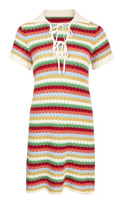 Tk Maxx Women Crochet Multicoloured Dress £39.99 (RRP £150)