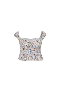 TK Maxx - Women - white & grafitti top &pound;7.99 (RRP &pound;25.00)