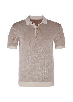 TK Maxx Men brown stripes polo shirt £24.99 (RRP £)