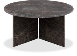 Vega Round Coffee Table, Storm Grey Marble