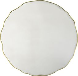Freya Wavy Wall Mirror, Champagne Brass