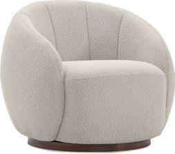 Emile Armchair, Speckled Stone Sustainable Boucle