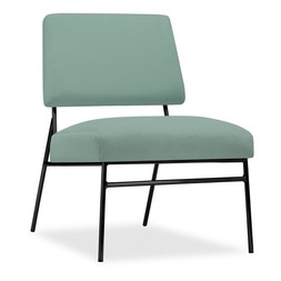 Holly Accent Chair, Sage Green Velvet & Black