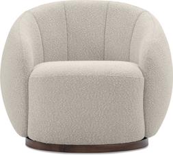 Emile Armchair, Speckled Stone Sustainable Boucle