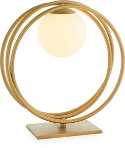 Altra Circle Table Lamp, Brass
