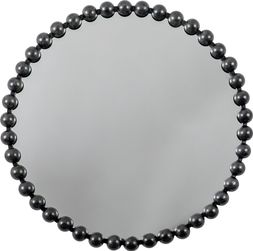 Sophia Round Mirror, Black