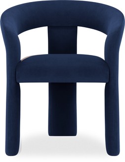 Bellamy Dining Chair, Royal Blue Sustainable Velvet
